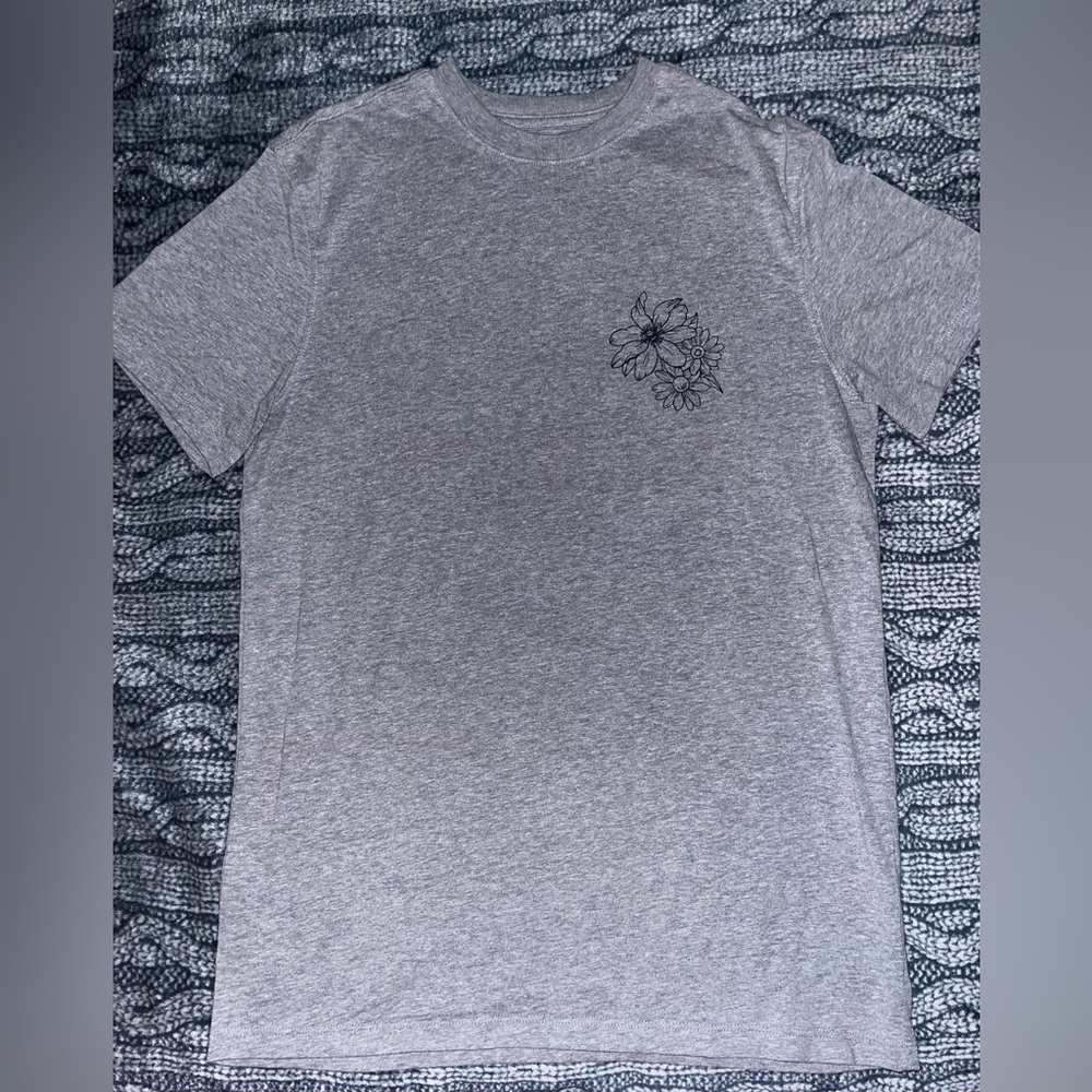 Goodfellow & Co Heather Gray Floral Tee